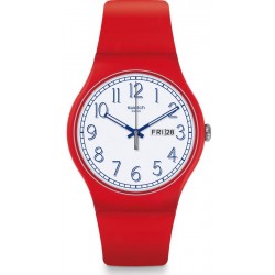 Swatch Unisex Watch New Gent Red Me Up SUOR707