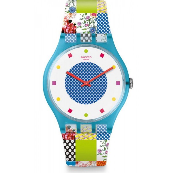 Buy Swatch Ladies Watch New Gent Quilted Time SUOS108