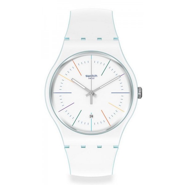 Swatch Unisexuhr New Gent White Layered SUOS404 kaufen