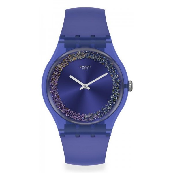 Buy Swatch Ladies Watch New Gent Purple Rings SUOV106