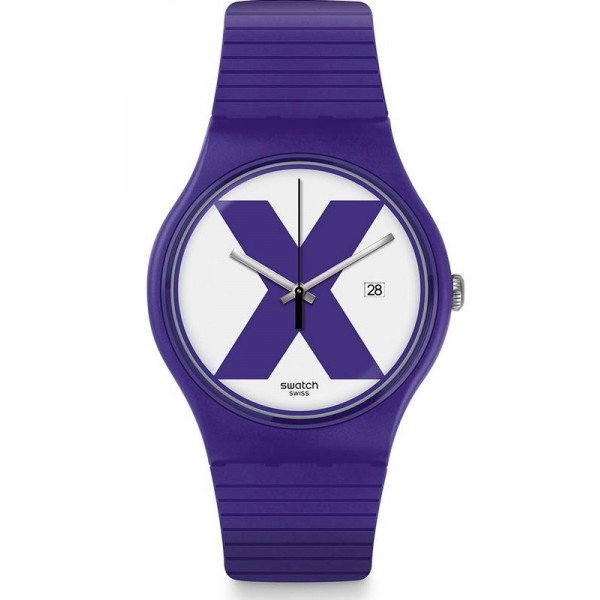 Buy Swatch Unisex Watch New Gent XX-Rated Purple SUOV401
