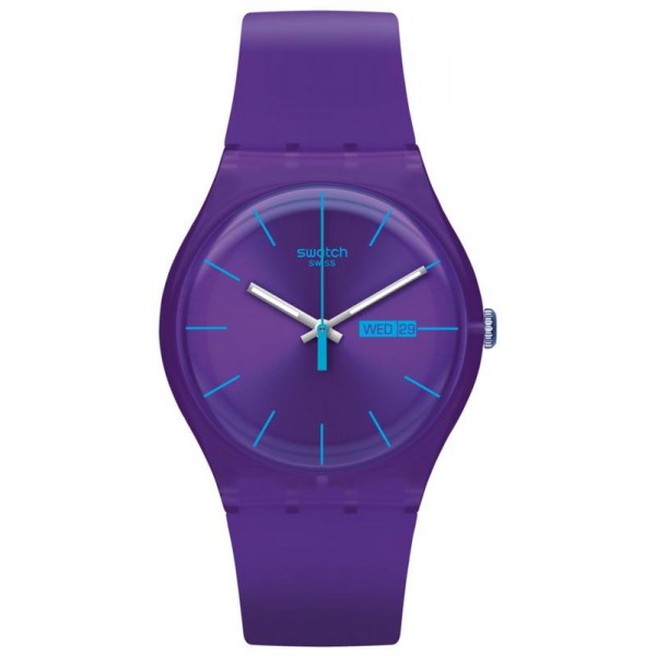 Buy Swatch Unisex Watch New Gent Purple Rebel SUOV702