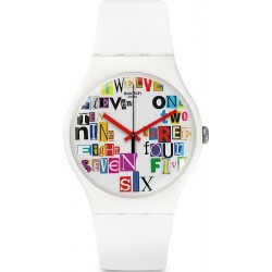 Swatch Unisexuhr New Gent Multi Collage SUOW132