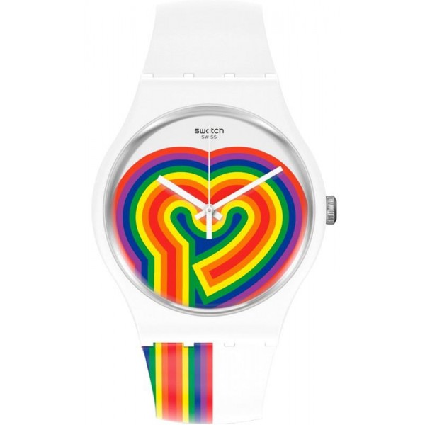 Buy Swatch Ladies Watch New Gent Beating Love SUOW171