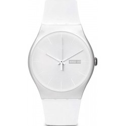 Swatch Unisexuhr New Gent White Rebel SUOW701