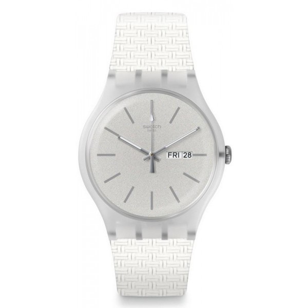 Swatch Unisexuhr New Gent Bricablanc SUOW710 kaufen