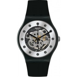Swatch Unisexuhr New Gent Silver Glam SUOZ147