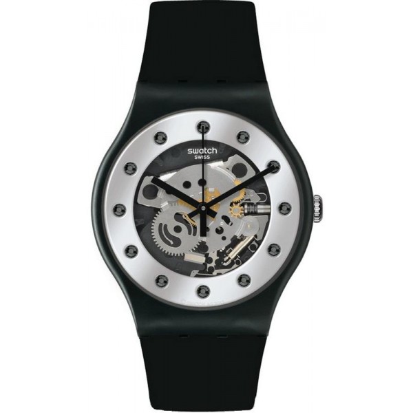 Swatch Unisexuhr New Gent Silver Glam SUOZ147 kaufen