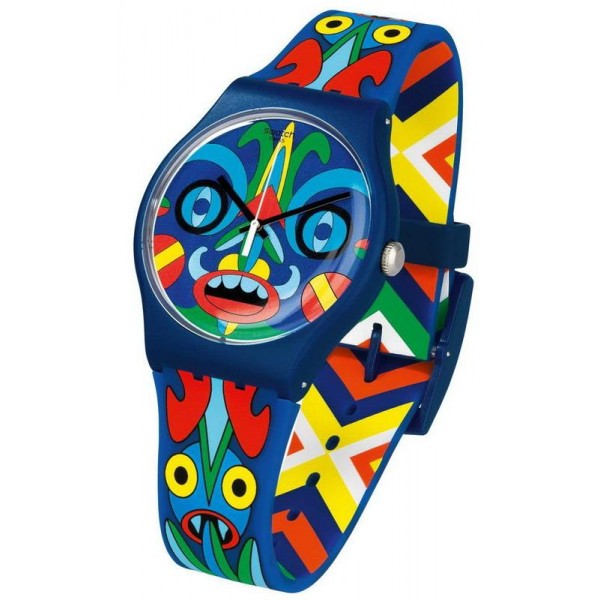 Acheter Montre Swatch Mika Unisex New Gent Kukulakuku SUOZ171
