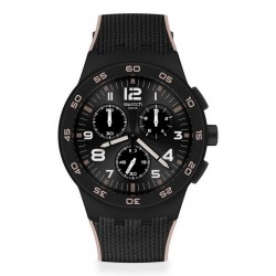 Reloj Swatch Hombre Chrono Plastic Black Cord SUSB106