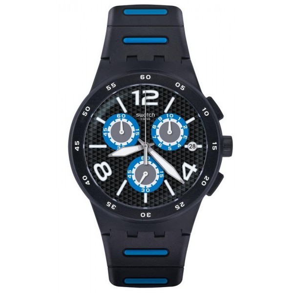 Comprar Reloj Swatch Hombre Chrono Plastic Black Spy SUSB410