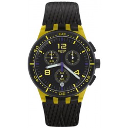 Swatch Unisexuhr Chrono Plastic Yellow Tire SUSJ403