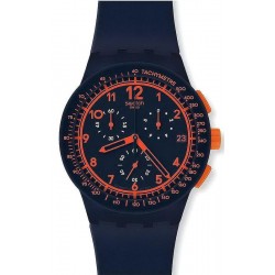 Swatch Unisexuhr Chrono Plastic Rebirth Blue SUSN401
