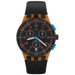 Swatch Unisexuhr Chrono Plastic Orange Tire SUSO401