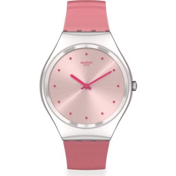 Acheter Montre Swatch Femme Skin Irony Rose Moire SYXS135