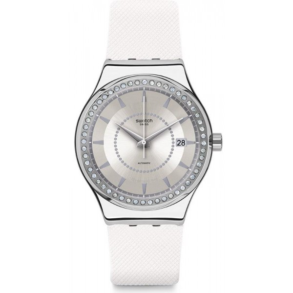 Montre Swatch Femme Irony Sistem51 Sistem Snow Automatique YIS406 - Bijoux  de Mode
