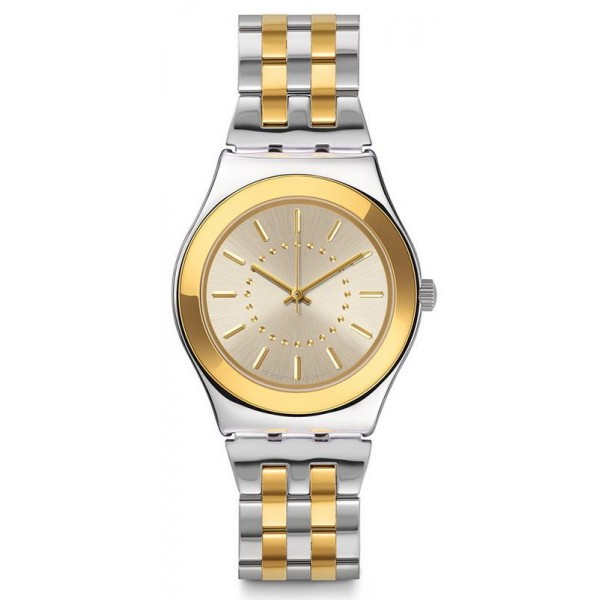 Comprare Orologio Swatch Donna Irony Medium Goldensilver YLS207G