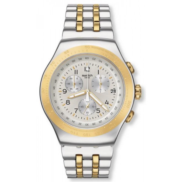 Buy Swatch Unisex Watch Irony Chrono Live My Time YOS458G