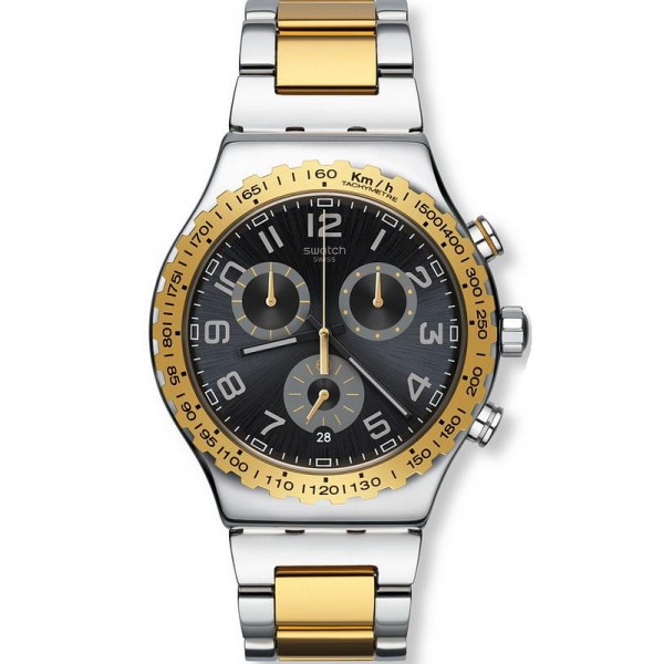 Montre Swatch Homme Irony Chrono Golden Youth YVS427G Acheter Montre Swatch Homme Irony Chrono Golden Youth YVS427G