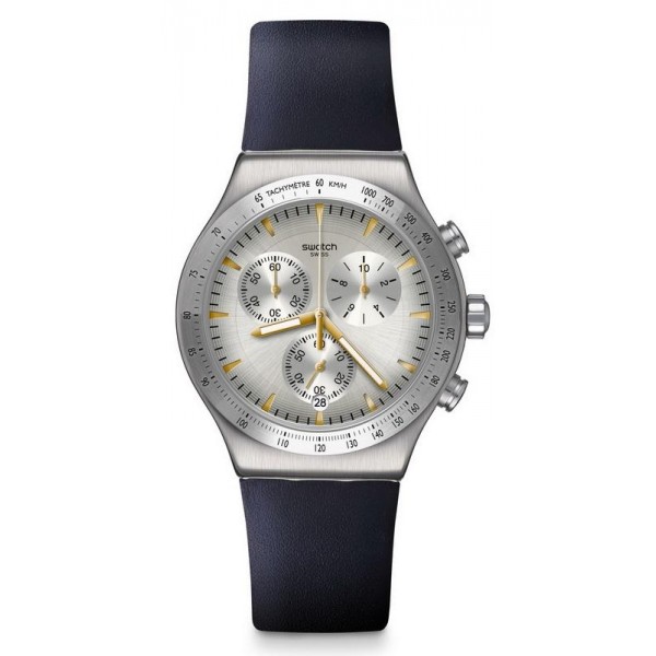 Buy Swatch Unisex Watch Irony Chrono Darkmeblue YVS460