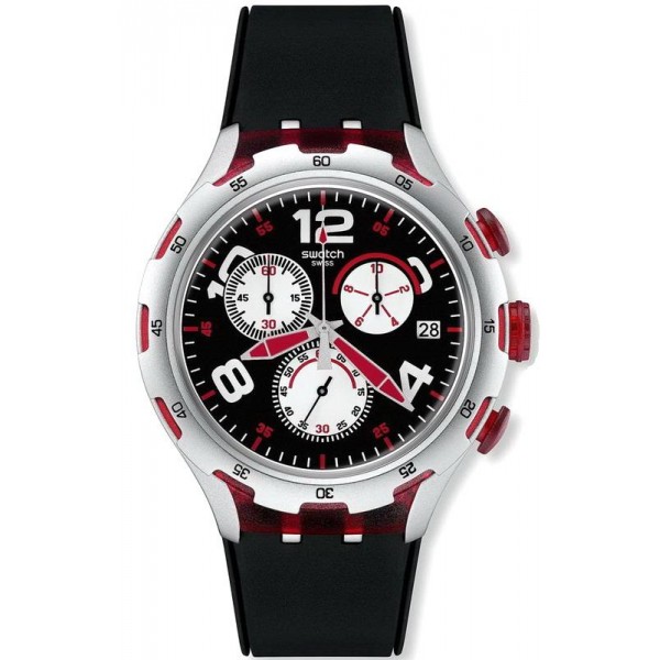 Buy Swatch Men's Watch Irony Xlite Red Wheel Chronograph YYS4004