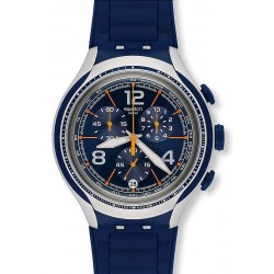 Swatch Men's Watch Irony Xlite Blue Face YYS4015 Chronograph