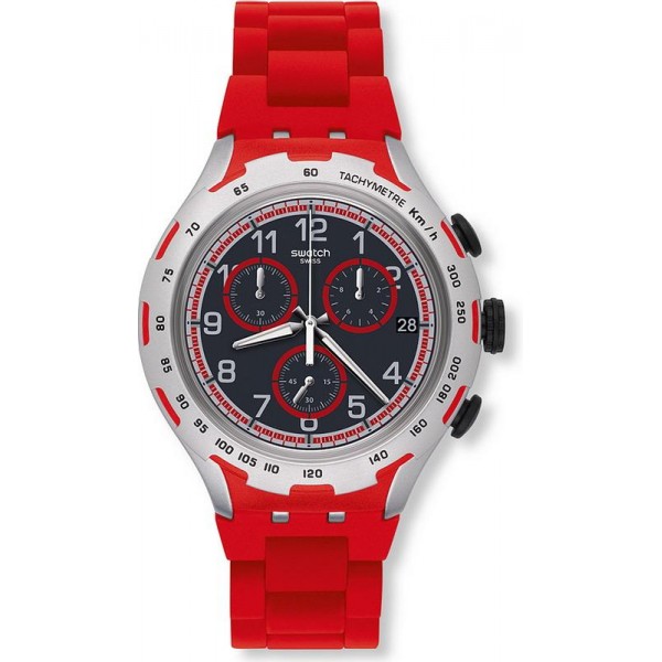 Buy Swatch Men's Watch Irony Xlite Red Attack YYS4018AG Chronograph